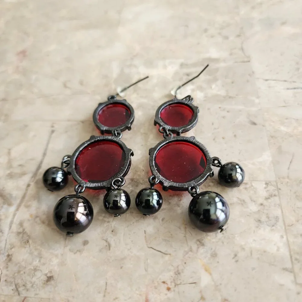 Stony Dangle Style Fashion Earrings